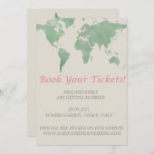 Buchen Sie Ihre Eintrittskarten für Ihre Hochzeit Einladung (Vorne/Hinten)