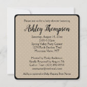 Buchen Sie in der Oven Niedlich Modern Baby Shower Einladung (Rückseite)