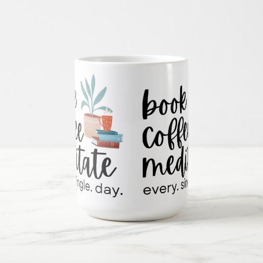 Buchen Sie jeden Single Kaffee Meditat Kaffeetasse (Mittel)