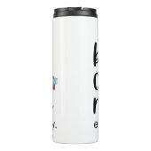 Buchen Sie jeden Single Kaffee Meditat Thermosbecher (Rückseite)