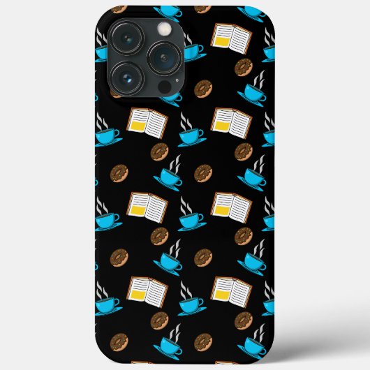 Buchen Sie Kaffee und Donut Cartoon Case-Mate iPhone Hülle (Rückseite)