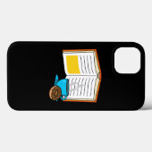 Buchen Sie Kaffee und Donut Cartoon Case-Mate iPhone Hülle (Rückseite (Horizontal))