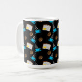 Buchen Sie Kaffee und Donut Cartoon Kaffeetasse (Vorderseite Links)