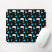 Buchen Sie Kaffee und Donut Cartoon Mousepad (Mit Mouse)
