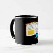 Buchen Sie Kaffee und Donut Cartoon Tasse (Vorderseite Links)
