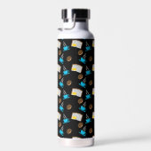 Buchen Sie Kaffee und Donut Cartoon Trinkflasche (Rechts)