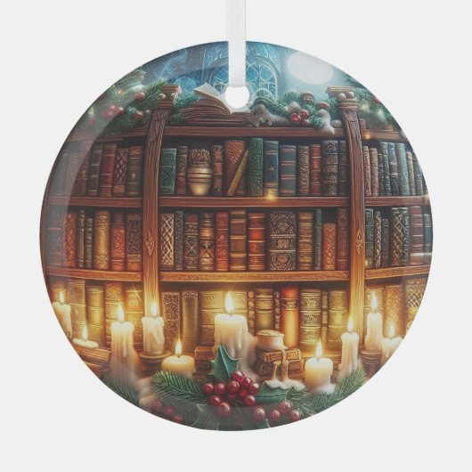 Buchen Sie Liebhaber, Ziergegenstände, personalisi Ornament Aus Glas (Vorderseite)