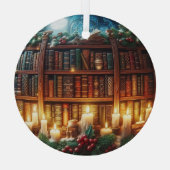 Buchen Sie Liebhaber, Ziergegenstände, personalisi Ornament Aus Glas (Rückseite)