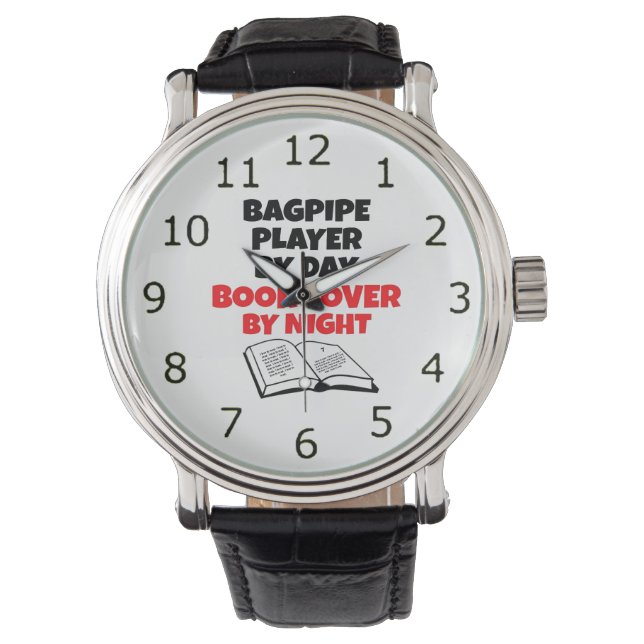 Buchen Sie Lover Bagpipe Player Armbanduhr (Vorderseite)