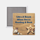 Buchen Sie Lover Beach Themed Reading Magnet (Vorderseite/Rückseite)