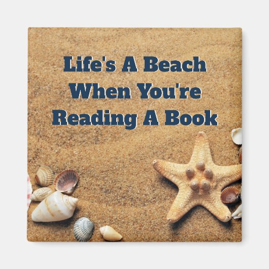 Buchen Sie Lover Beach Themed Reading Magnet (Vorne)