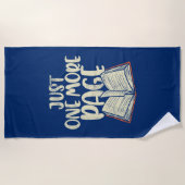 Buchen Sie Lover Beach Trip Modern Reading Gag Strandtuch (Vorderseite)