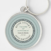 Buchen Sie Lover Blue Personalisiert Schlüsselanhä Schlüsselanhänger (Vorne)