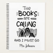 Buchen Sie Lover, Bookworm Inspiration Zitatsplane Planer (Vorderseite)