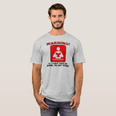 Buchen Sie Lover Bookworm Warning Funny T - Shirt (Vorne ganz)