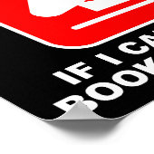 Buchen Sie Lover Bookworning Warning Funny Poster (Ecke)