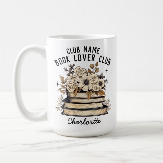 Buchen Sie Lover Club Boho Tasse, Individuelle Nam Kaffeetasse (Links)