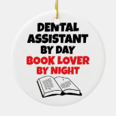 Buchen Sie Lover Dental Assistant Keramik Ornament (Hinten)
