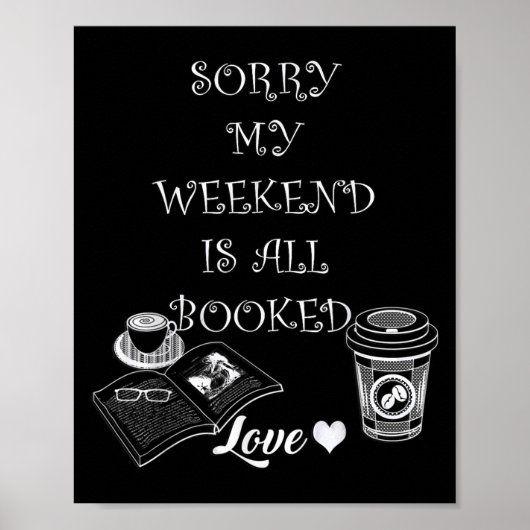 Buchen Sie Lover Funny Zitat Graphic Design Niedli Poster (Vorne)