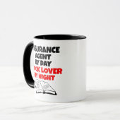 Buchen Sie Lover Insurance Agent Tasse (Vorderseite Links)