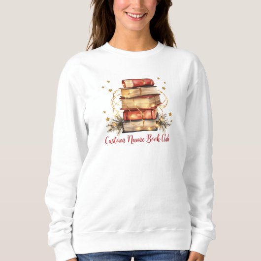 Buchen Sie Lover, maßgeschneiderter Buchclub Sweatshirt (Vorderseite)