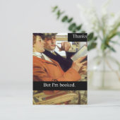 Buchen Sie Lover Reader dank, aber ich bin gebucht Postkarte (Stehend Vorderseite)