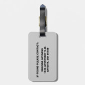 Buchen Sie Lover Trombone Player Gepäckanhänger (Rückseite vertikal)