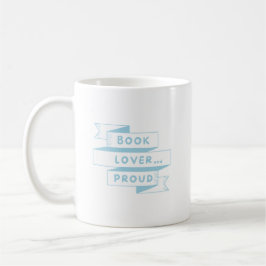 Buchen Sie Lover und Proud Pastel Blue Retro Kaffeetasse