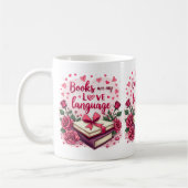 Buchen Sie Lover Valentine Romantic Reading Ästhet Kaffeetasse (Links)