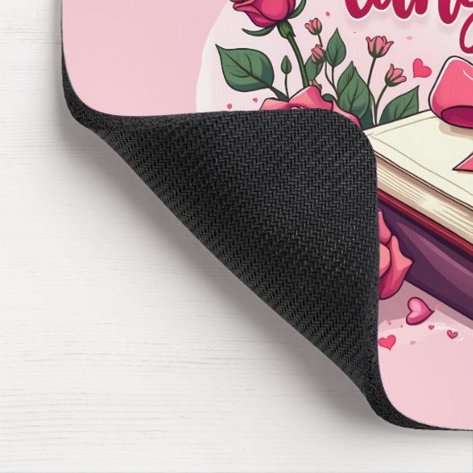 Buchen Sie Lover Valentine Romantic Reading Ästhet Mousepad (Ecke)