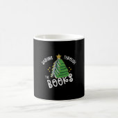 Buchen Sie Lover Weihnachtsbaum Reading Kaffeetasse (Mittel)