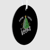 Buchen Sie Lover Weihnachtsbaum Reading Ornament (Vorderseite)