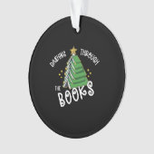 Buchen Sie Lover Weihnachtsbaum Reading Ornament (Vorderseite)