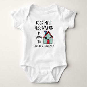 Buchen Sie meine Reservierung Ich gehe zu Großvate Baby Strampler