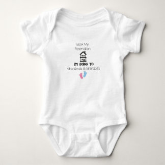 Buchen Sie meine Reservierung Ich gehe zu Oma & Op Baby Strampler