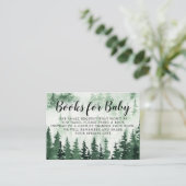 Buchen Sie Misty Forest Baby Dusche Begleitkarte (Stehend Vorderseite)