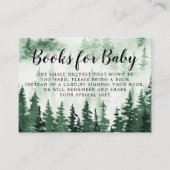 Buchen Sie Misty Forest Baby Dusche Begleitkarte (Vorderseite)