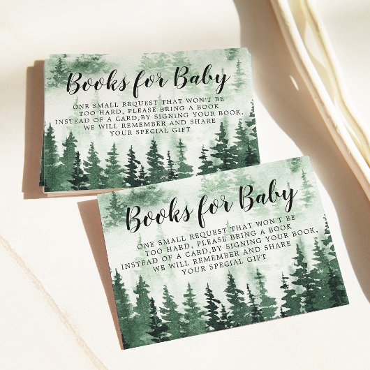 Buchen Sie Misty Forest Baby Dusche Begleitkarte
