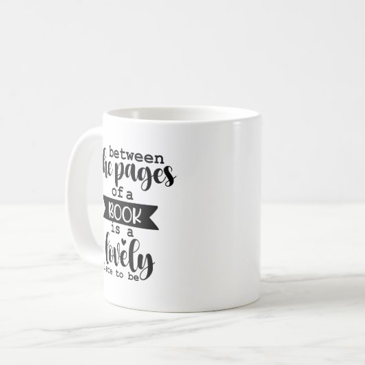 Buchen Sie Nerd - Buchen Sie die Tasse Kaffee (Vorderseite Links)