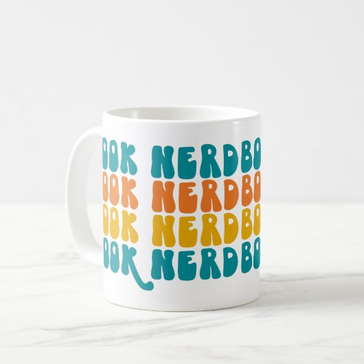 Buchen Sie Nerd Lover Geschenk Kaffeetasse (Vorderseite Links)
