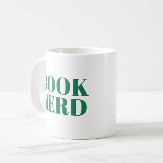 Buchen Sie Nerd Niedlich Moderne Buchliebhaber Mug Kaffeetasse (Vorderseite Links)
