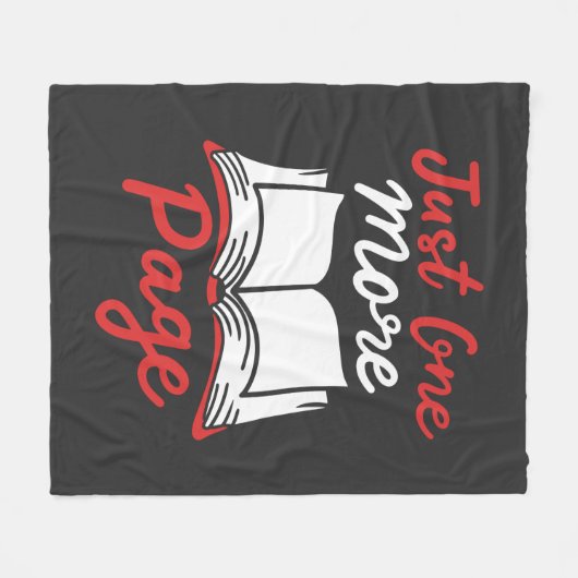 Buchen Sie Nerd nur noch eine Seite mit Aviv Reade Fleecedecke (Vorderseite (Horizontal))