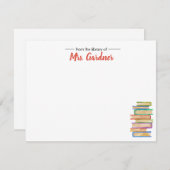 Buchen Sie Personalisiert Stationery Mitteilungska Mitteilungskarte (Vorne/Hinten)