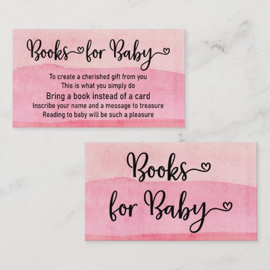 Buchen Sie Pink Girly Baby Dusche Einladung (Vorne/Hinten)