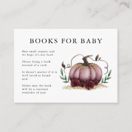 Buchen Sie Pink Gold Pumpkin Baby Showbook Begleitkarte