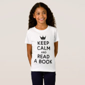 Buchen Sie Ruhe Behalten und ein Buch lesen T-Shirt (Vorne ganz)