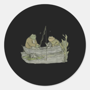 Buchen Sie Shirt Frog Toad Vintag Book Frog T - Sh Runder Aufkleber