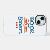 Buchen Sie Smart Funny Reading Lover Bookworm iPhone 15 Hülle (Rückseite (Horizontal))