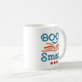 Buchen Sie Smart Funny Reading Lover Bookworm Kaffeetasse (VorderseiteRechts)