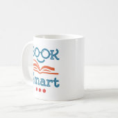 Buchen Sie Smart Funny Reading Lover Bookworm Kaffeetasse (Vorderseite Links)